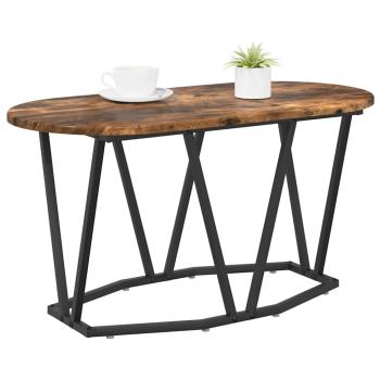 Couchtisch aus geräucherter Eiche 80x40x40,5 cm Holz und Metall