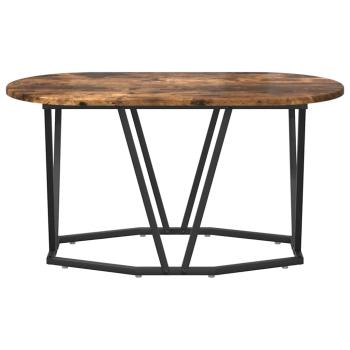 Couchtisch aus geräucherter Eiche 80x40x40,5 cm Holz und Metall
