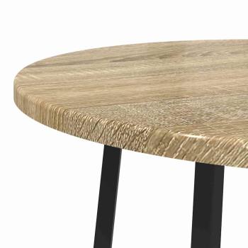 Beistelltisch 2er-Set Sonoma Eiche, Holzwerkstoff und Metall