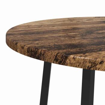 Beistelltisch 2er Set aus altem Holz, Holzwerkstoff und Metall