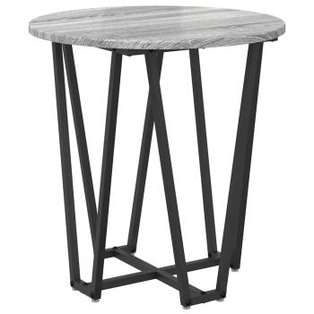 Beistelltisch 2er Set Grau Sonoma aus Holzwerkstoff und Metall