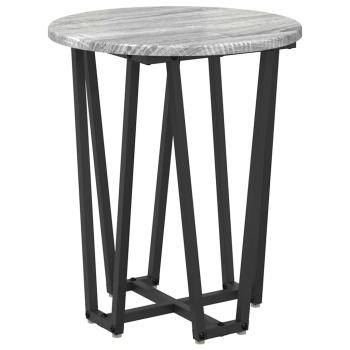 Beistelltisch 2er Set Grau Sonoma aus Holzwerkstoff und Metall