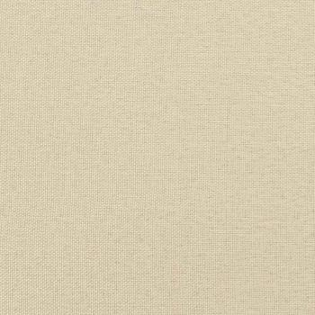 ARDEBO.de - Boxspringbett mit Matratze & Bank Creme 200x200 cm Stoff