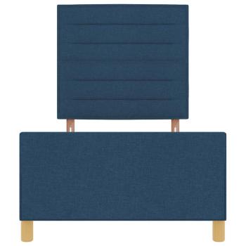 Bettgestell Blau 90x190 cm Stoff