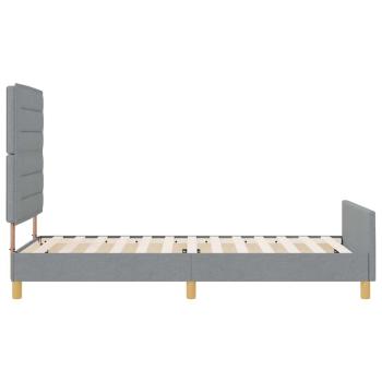 Bettgestell Hellgrau 90x200 cm Stoff