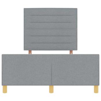 Bettgestell Hellgrau 120x190 cm Stoff