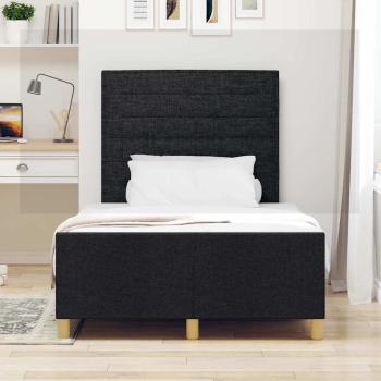Bettgestell Schwarz 120x190 cm Stoff