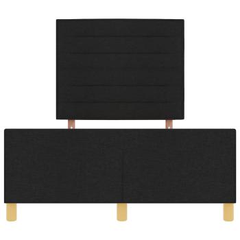 Bettgestell Schwarz 120x190 cm Stoff