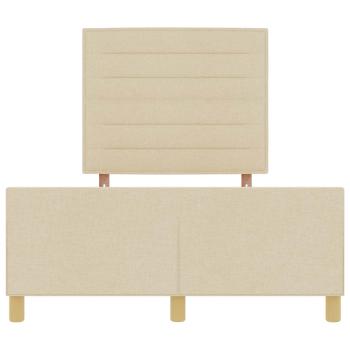Creme Bettgestell 140x190 cm Stoff