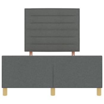 Bettgestell in Dunkelgrau, 160x200 cm, Stoff