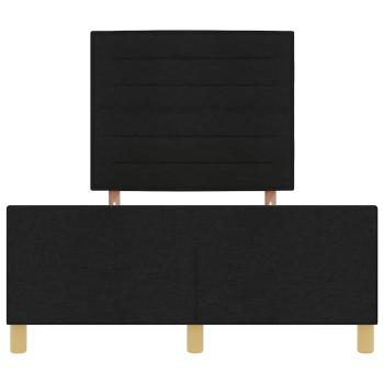 Schwarzes Stoffbettgestell 160x200 cm