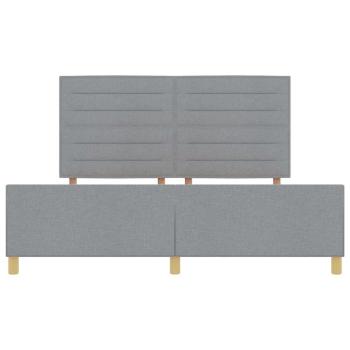 Bettgestell in Hellgrau 180x200 cm aus Stoff