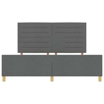 Bettgestell Dunkelgrau 180x200 cm Stoff
