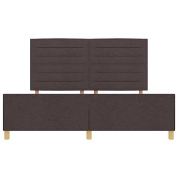 Bettgestell Dunkelbraun 180x200 cm Stoff