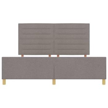 Bettgestell in Taupe, 180x200 cm, Stoff