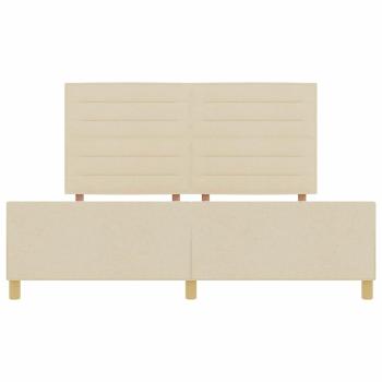 Bettgestell in Creme - 180x200 cm Stoff
