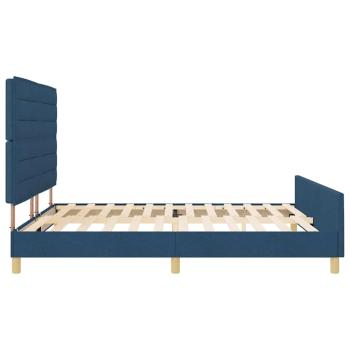 ARDEBO.de - Blaues Stoffbettgestell 180x200 cm