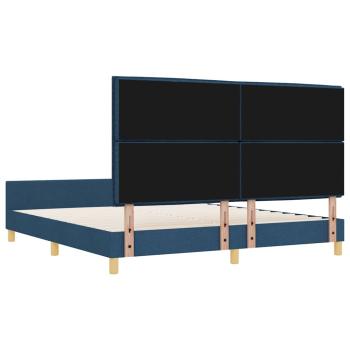 Blaues Stoffbettgestell 180x200 cm