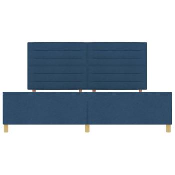 Bettgestell in Blau, 200x200 cm aus Stoff