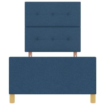 Bettgestell Blau 100x200 cm Stoff