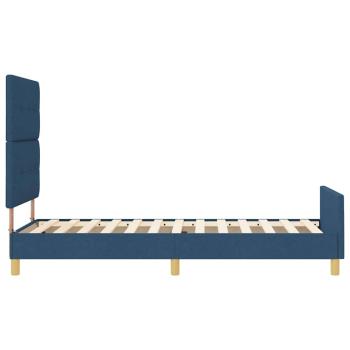 Bettgestell Blau 100x200 cm Stoff
