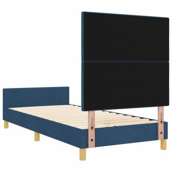 Bettgestell Blau 100x200 cm Stoff