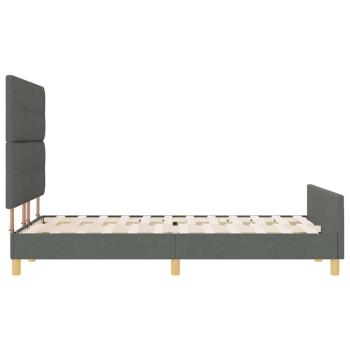 Bettgestell Dunkelgrau 140x190 cm Stoff