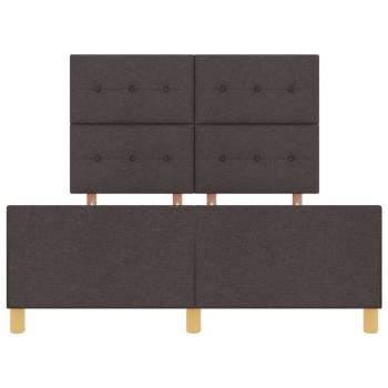 Bettgestell Dunkelbraun 140x200 cm Stoff