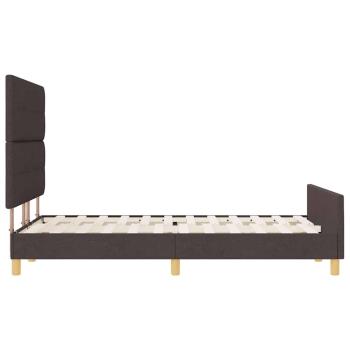 Bettgestell Dunkelbraun 140x200 cm Stoff