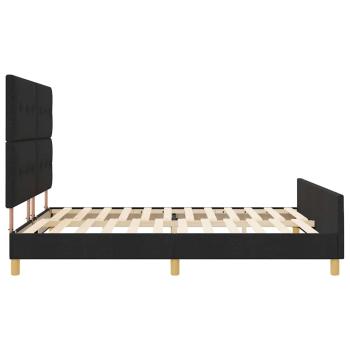 Bettgestell Schwarz 180x200 cm Stoff