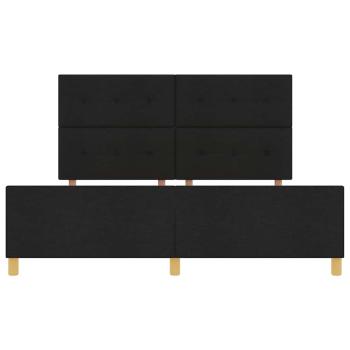 Bettgestell Schwarz 180x200 cm Stoff