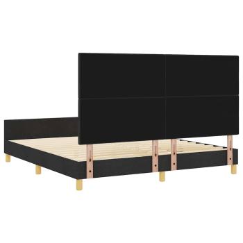 Bettgestell Schwarz 180x200 cm Stoff