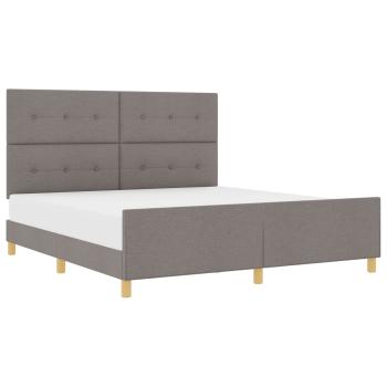 Bettgestell Taupe 180x200 cm Stoff