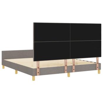 Bettgestell Taupe 180x200 cm Stoff