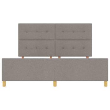 Bettgestell Taupe 180x200 cm Stoff
