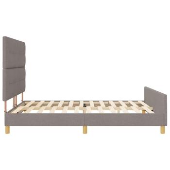 Bettgestell Taupe 180x200 cm Stoff