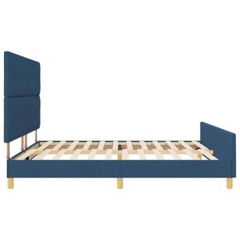 Bettgestell Blau 200x200 cm Stoff