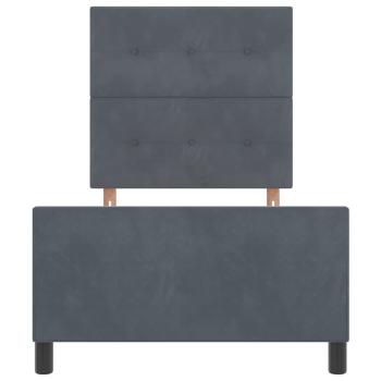 Bettgestell Dunkelgrau 90x190 cm Samt