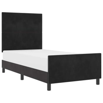 Bettgestell Schwarz 90x190 cm Samt