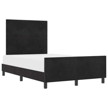 Bettgestell Schwarz 120x190 cm Samt