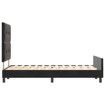 Bettgestell Schwarz 120x190 cm Samt