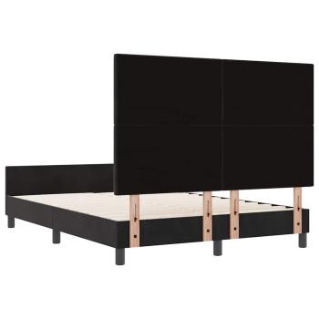 Bettgestell Schwarz 140x200 cm Velvet