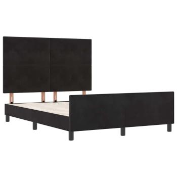 Bettgestell Schwarz 140x200 cm Velvet