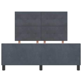 Bettgestell Dunkelgrau 160x200 cm Samt