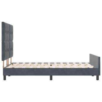 Bettgestell Dunkelgrau 160x200 cm Samt