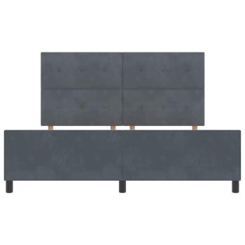 Bettgestell Dunkelgrau 180x200 cm Samt