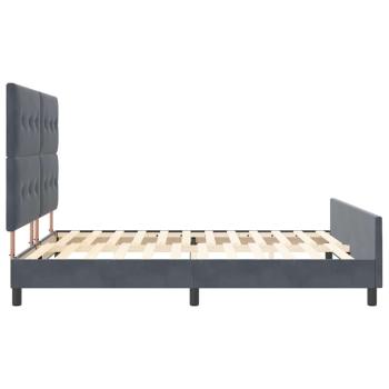 Bettgestell Dunkelgrau 180x200 cm Samt