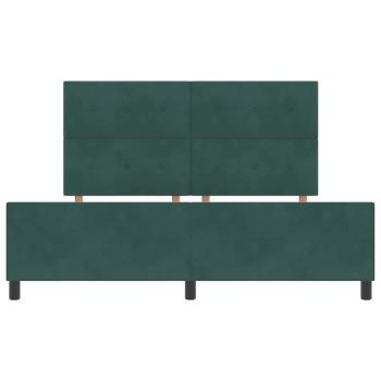 Bettgestell Dunkelgrün 180x200 cm Samt
