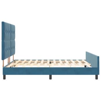 Bettgestell Dunkelblau 180x200 cm Samt