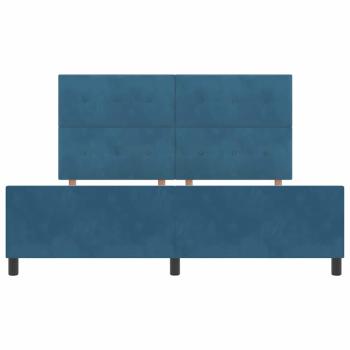 Bettgestell Dunkelblau 180x200 cm Samt